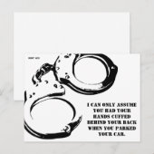 Grappig slecht parkeerbiljet briefkaart (Voorkant / Achterkant)