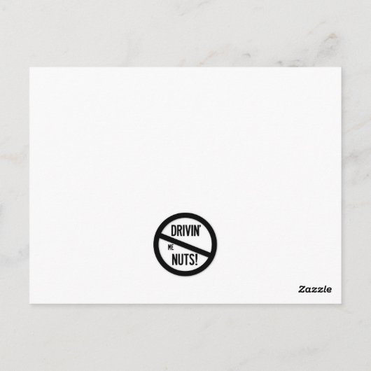 Grappig slecht parkeerbiljet briefkaart (Achterkant)