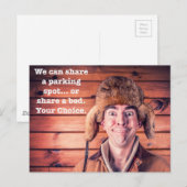 Grappig slecht parkeerbiljet briefkaart (Voorkant / Achterkant)