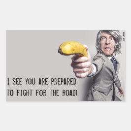 Grappig slecht parkeerbiljet rechthoekige sticker