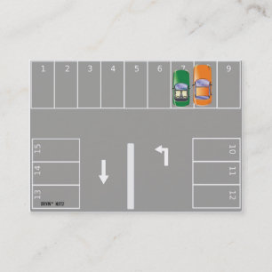 Grappig slecht parkeerbiljet visitekaartje