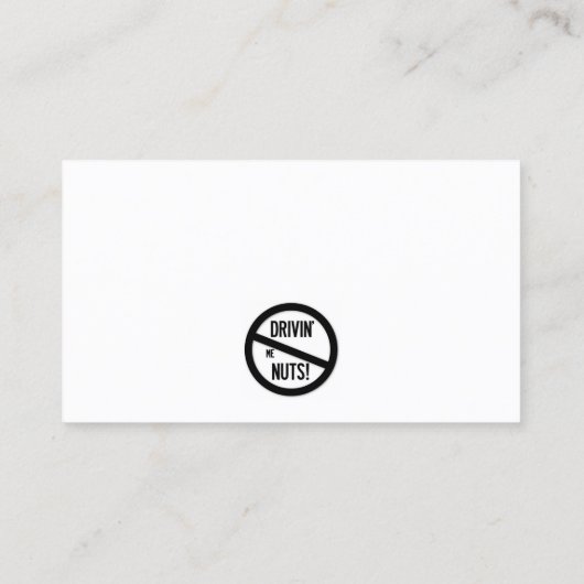 Grappig slecht parkeerbiljet visitekaartje (Achterkant)