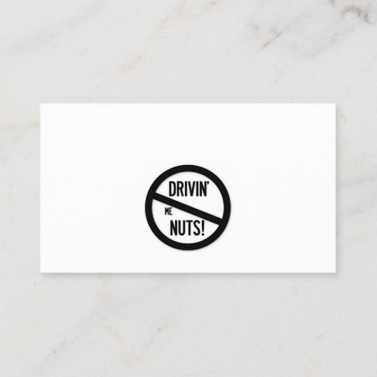 Grappig slecht parkeerbiljet visitekaartje (Achterkant)