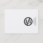 Grappig slecht parkeerbiljet visitekaartje (Achterkant)