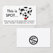 Grappig slecht parkeerbiljet visitekaartje (Voorkant / Achterkant)