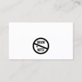 Grappig slecht parkeerbiljet visitekaartje (Achterkant)