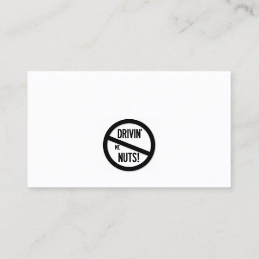 Grappig slecht parkeerbiljet visitekaartje (Achterkant)