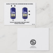 Grappig slecht parkeerbiljet visitekaartje (Voorkant / Achterkant)