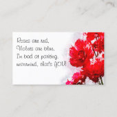 Grappig slecht parkeerbiljet visitekaartje (Voorkant)