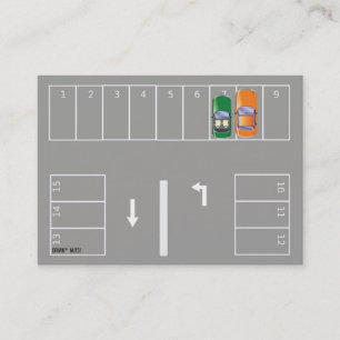 Grappig slecht parkeerbiljet visitekaartje