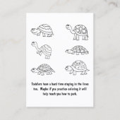 Grappig slecht parkeerbiljet visitekaartje (Voorkant)