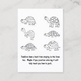 Grappig slecht parkeerbiljet visitekaartje