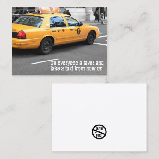 Grappig slecht parkeerbiljet visitekaartje (Voorkant / Achterkant)