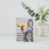 Grappig slecht parkeerbiljet visitekaartje (Staand voorkant)