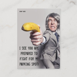 Grappig slecht parkeerbiljet visitekaartje