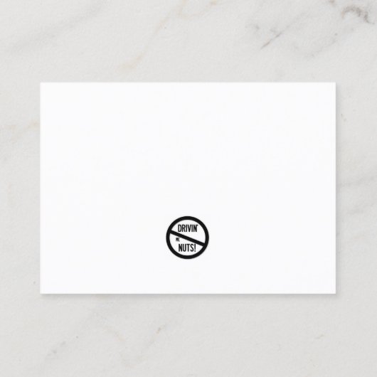 Grappig slecht parkeerbiljet visitekaartje (Achterkant)