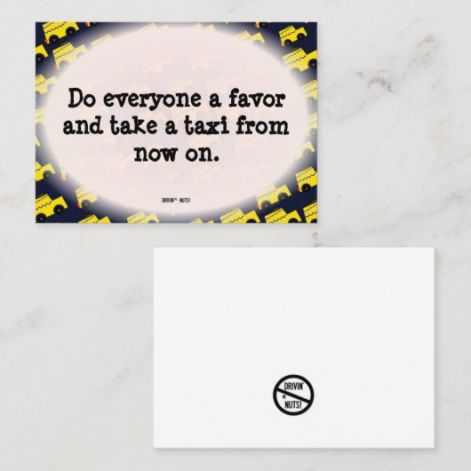 Grappig slecht parkeerbiljet visitekaartje (Voorkant / Achterkant)