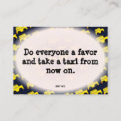 Grappig slecht parkeerbiljet visitekaartje (Voorkant)