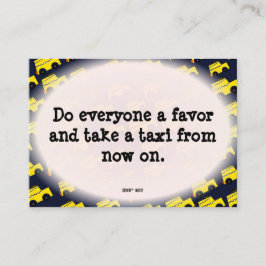 Grappig slecht parkeerbiljet visitekaartje