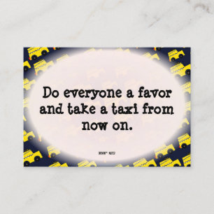 Grappig slecht parkeerbiljet visitekaartje