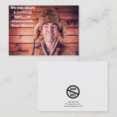 Grappig slecht parkeerbiljet visitekaartje (Voorkant / Achterkant)