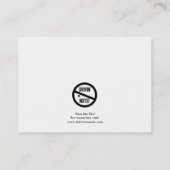 Grappig slecht parkeerbiljet visitekaartje (Achterkant)