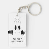 Grappig Sleutelhanger cadeau met Curiosity Eyes -  (achterkant)