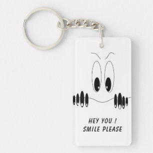 Grappig Sleutelhanger cadeau met Curiosity Eyes -