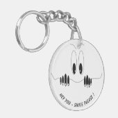 Grappig Sleutelhanger cadeau met Curiosity Eyes - (Voorkant Links)