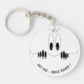 Grappig Sleutelhanger cadeau met Curiosity Eyes - (Voorkant)