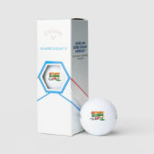 Grappig “Slice Links” Waarschuwings Golfbal Design Golfballen (Verpakking)
