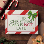 Grappig Slim Uniek Vertraagd Kerstfeest Feestdagen Kaart