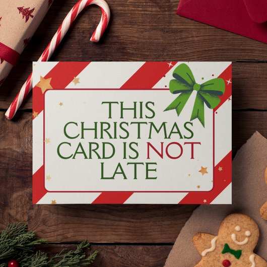 Grappig Slim Uniek Vertraagd Kerstfeest Feestdagen Kaart