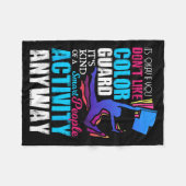 Grappig Slimme Mensen Kleur Garde Citaat Cadeau Fleece Deken (Voorkant (Horizontaal))