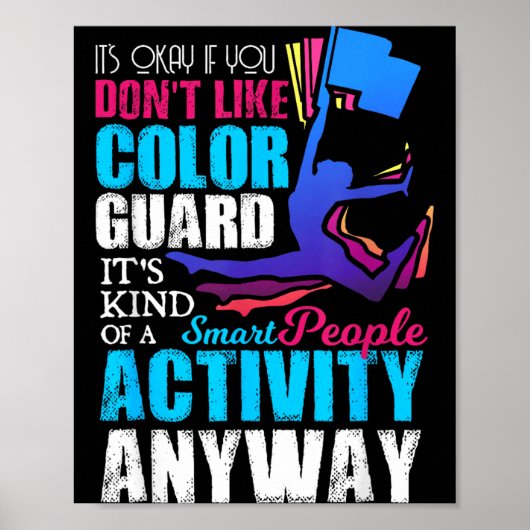 Grappig Slimme Mensen Kleur Garde Citaat Cadeau Poster (Voorkant)