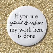 Grappig slogan knopen grappen vrienden citeren leu ronde button 5,7 cm
