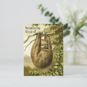 Grappig Sloth die iets smeekt dat stinkt Briefkaart (Staand voorkant)