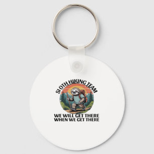 Grappig Sloth Hiking Team we komen er wel als we e Sleutelhanger