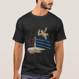 Grappig Sloth Wrestler Flying Elleboog Wrestling T-shirt