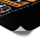 Grappig Slp Halloween Kostuum Pompoen Herfst Skele Poster (Hoek)