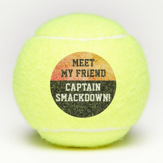 Grappig Smack Talk Smackdown Competitive Game Ball Tennisballen (Voorkant)