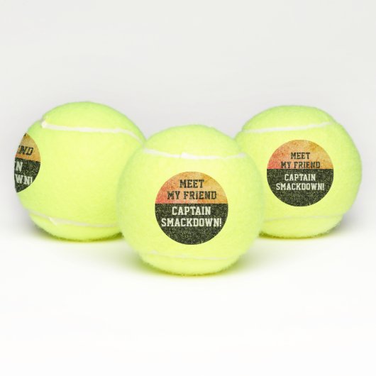 Grappig Smack Talk Smackdown Competitive Game Ball Tennisballen (Multi)