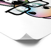 Grappig Smart Donkey Paardrijden Lover Gift Voor Poster (Hoek)