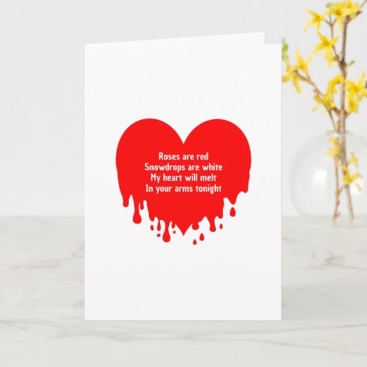 Grappig Smelt Hart Aangepast Bericht, Valentijnsda Kaart (Gele Bloem)