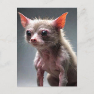 Grappig smerig dier briefkaart