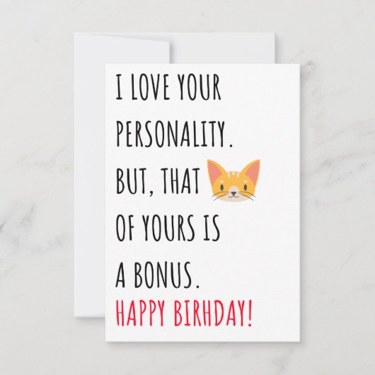 Grappig smerige, stoute verjaardagskaart voor haar bedankkaart (Voorkant)