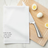 Grappig: "Smoke Alarm Cheers" Thee keukenhanddoek (Quarter Fold)