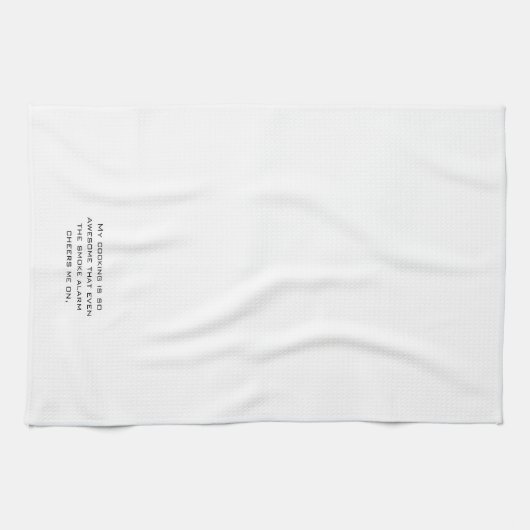 Grappig: "Smoke Alarm Cheers" Thee keukenhanddoek (Horizontaal)