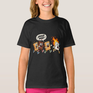 Grappig Smores Kampvuur Groepsknuffel T-shirt