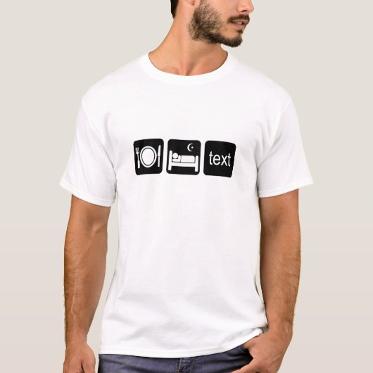 Grappig sms t-shirt (Voorkant)